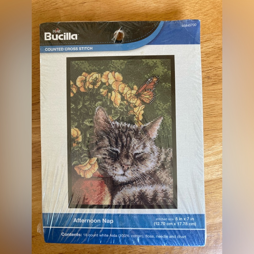 Cat counted cross stitch